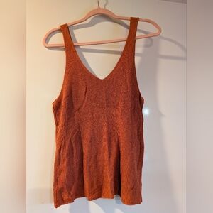 Size Large Orange Knit Tank